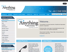 Tablet Screenshot of anythingelectronic.co.nz